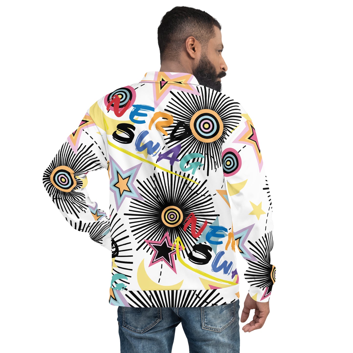 Words & King Logo Bomber Jacket