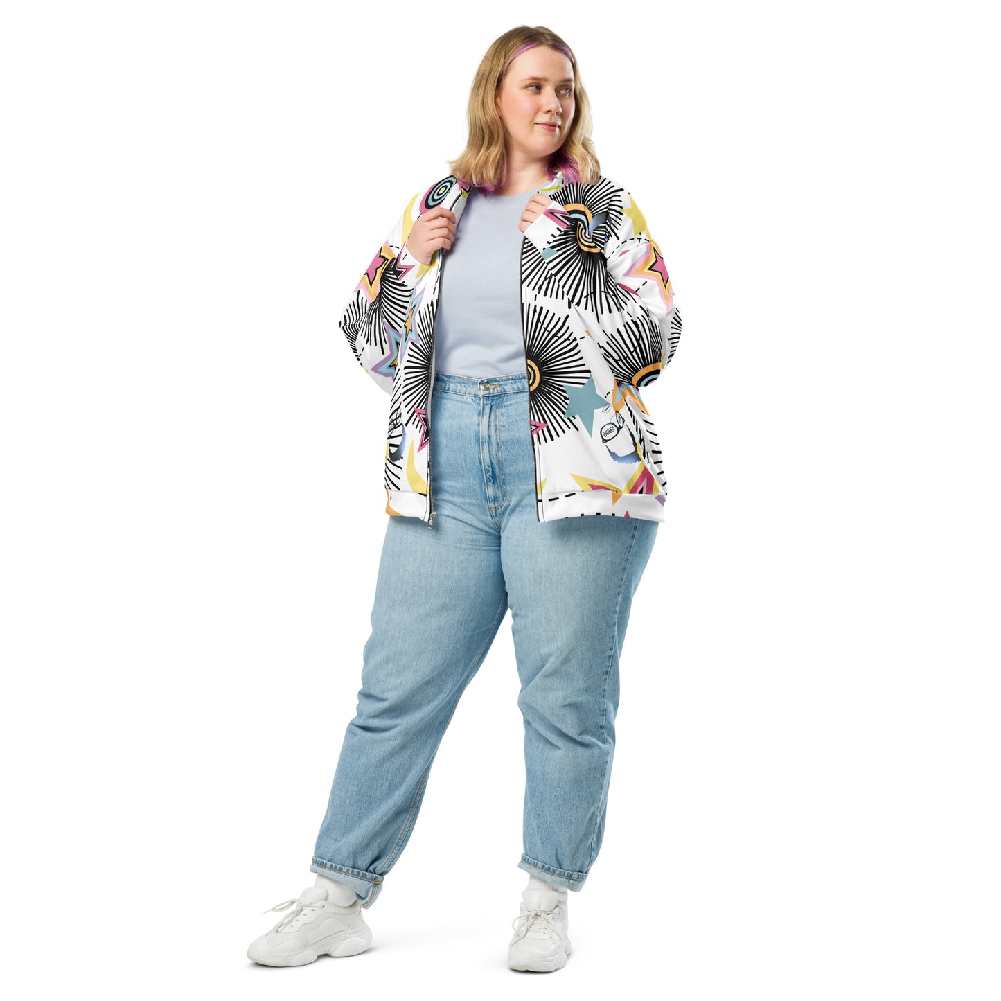 Words & King Logo Bomber Jacket