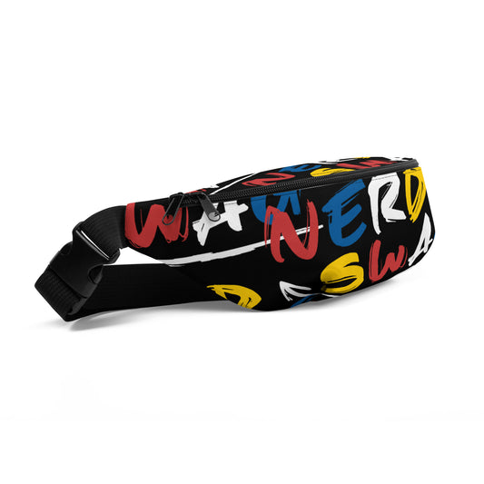 Word Logo Black Fanny Pack